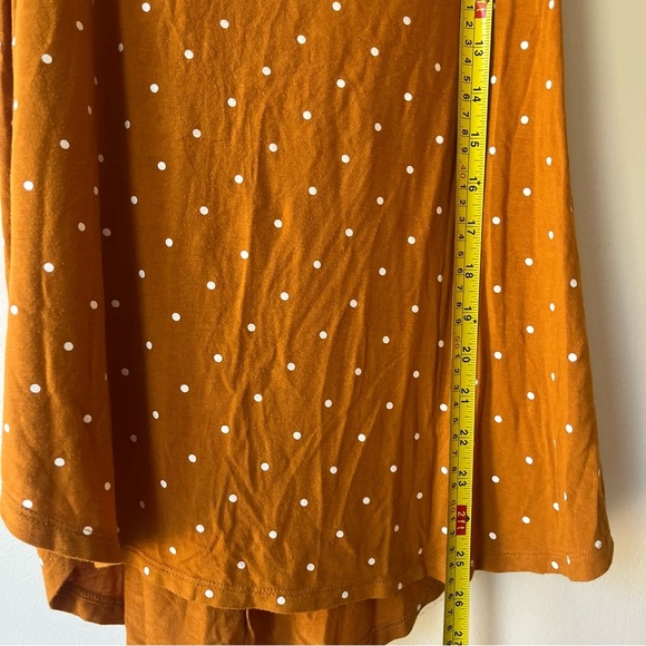 Old Navy Luxe Rust Orange White Polka Dot Sleeveless Tank Top Women’s Size M - Picture 4 of 7